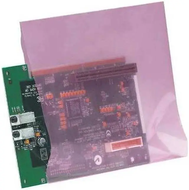 Main image of PARTNERS BRAND PBAS1090 Anti-Static Poly Bags, 6" x 6", 4 mil, Pink, 1000 PK
