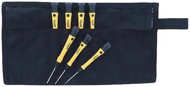 Alt view image 2 of 2 - Wiha Tools ESD Precision ScrwdrvrSt, NmPcs7 HAWA 27589
