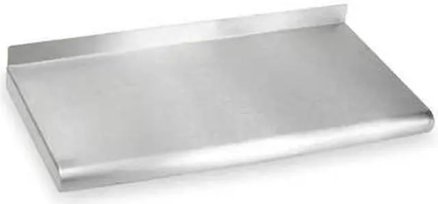 Main image of ZORO SELECT 2HFZ9 Stainless Steel Wall Shelf, 12"D x 24"W x 11-1/2"H, Silver