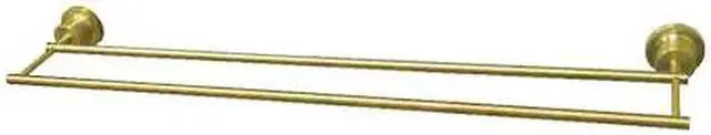 Alt view image 2 of 3 - Kingston Brass BAH821330SB Concord 30 in. Double Towel Bar, Satin Brass
