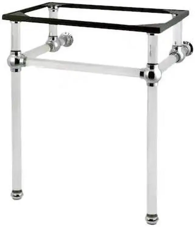 Alt view image 2 of 4 - Fauceture VAH242030C Console Basin Holder with Acrylic Pedestal, Polished Chrome