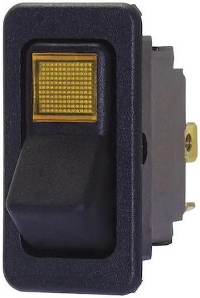 Alt view image 2 of 2 - Rocker Switch, Contact Form: SPST, Number of Connections: 3, Terminals: Screw