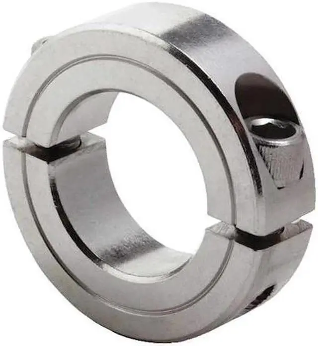Main image of DAYTON 1L719 Shaft Collar,Clamp,2Pc,3/4 In,SS