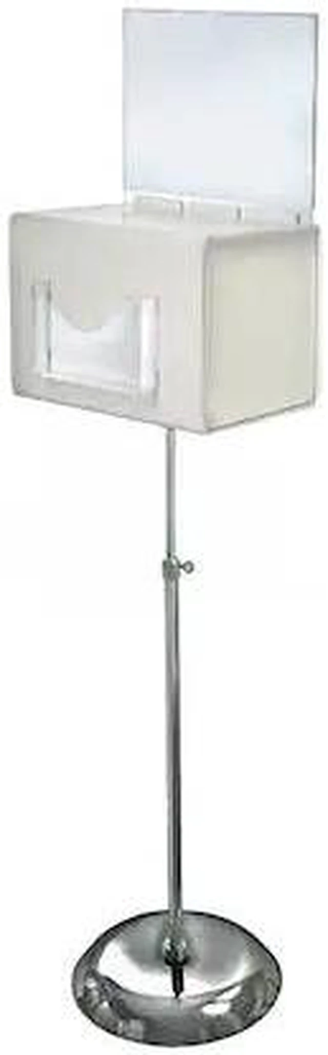 Alt view image 2 of 4 - Azar Displays White Suggestion Box with Pocket XL 206325-WHT