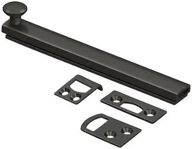 Alt view image 2 of 2 - Deltana 6SBCS10B 6 in. Heavy Duty Surface Bolt with Concealed Screw, Oil Rubbed Bronze - Solid