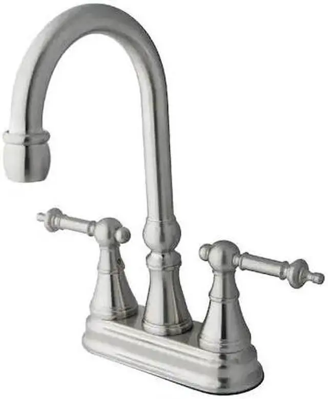 Alt view image 2 of 2 - Kingston Brass KS2498TL Bar Faucet, Brushed Nickel