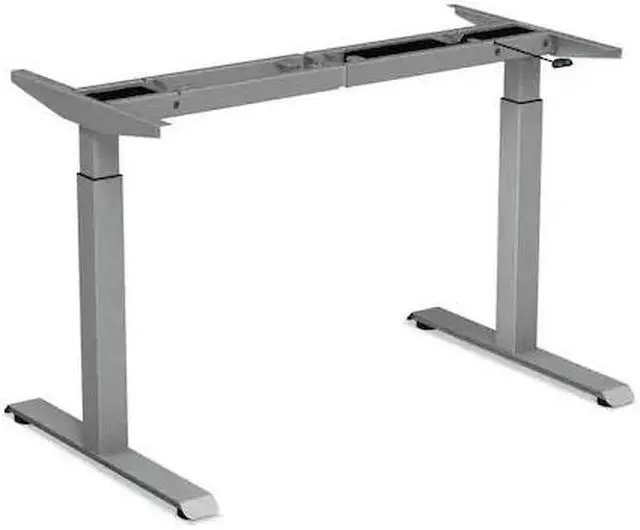 Alt view image 2 of 20 - 2-Stage Electric Adjustable Table Base, 27 1/4" To 47 1/4" High, Gray