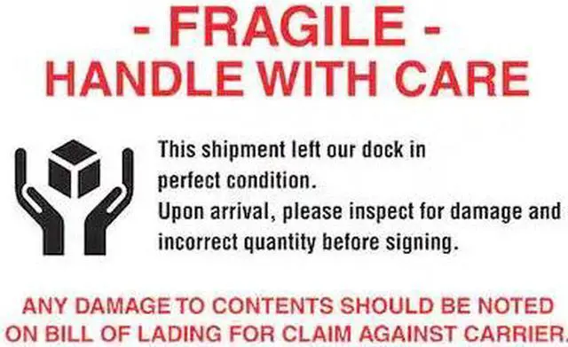 Main image of TAPE LOGIC DL1636 Tape Logic® Labels, "Fragile Handle With Care", 8 x 10",