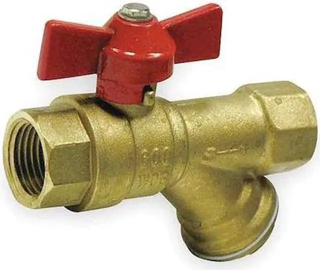 Main image of ZORO SELECT 1PYZ1 Ball Valve,Brass,3/4 In NPT F x F
