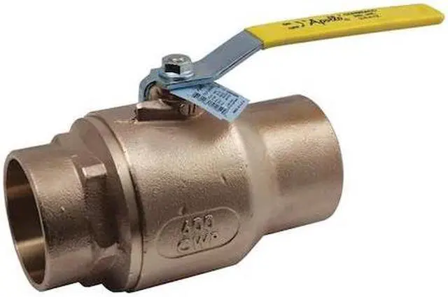 Alt view image 2 of 2 - APOLLO 70LF24401 3/4" Sweat Bronze Ball Valve Inline