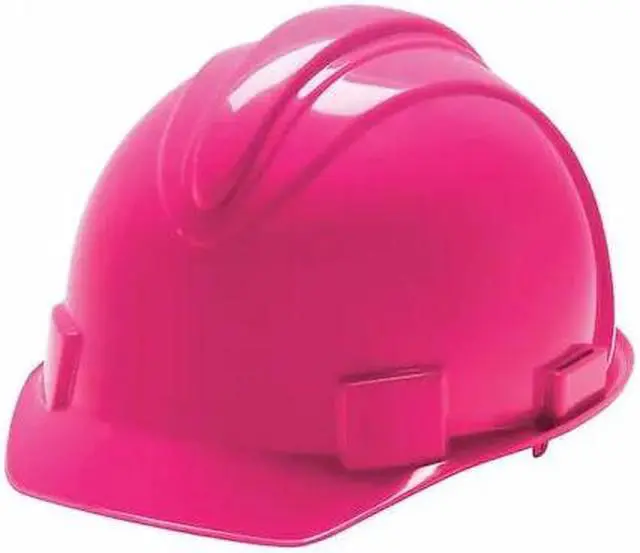 Alt view image 2 of 3 - Hard Hat, FrtBrim, Slotted, 4Rtcht, Pink