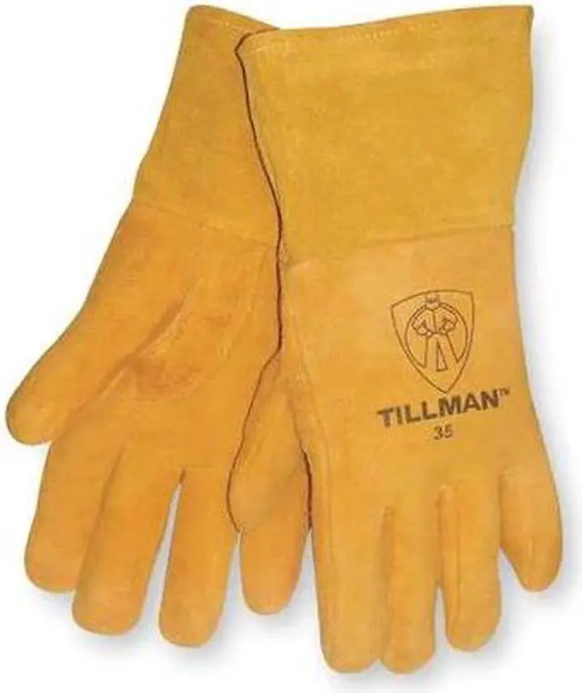 Alt view image 2 of 4 - Tillman 35 Top Grain Deerskin Foam Lined Thumb Strap MIG Welding Gloves X-Large