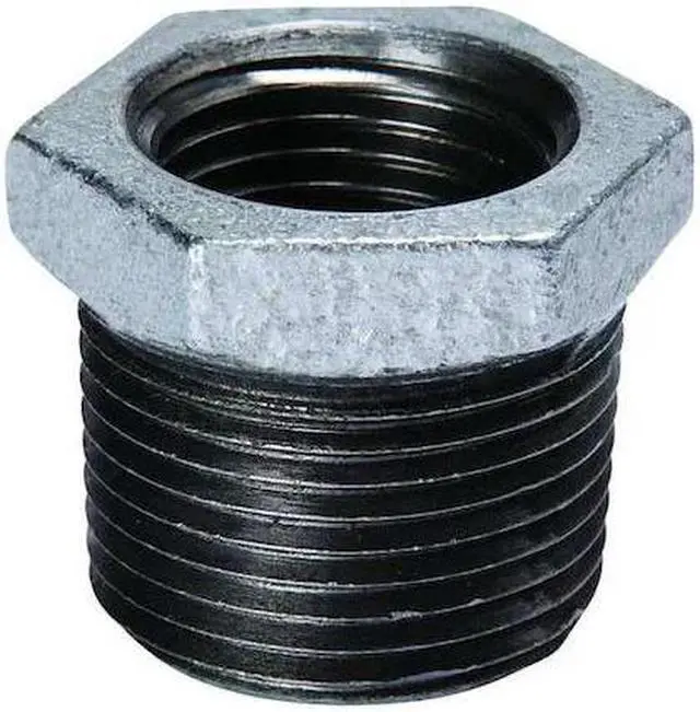 Main image of ZORO SELECT 5P880 3/4" MNPT x 1/4" FNPT Galvanized Hex Bushing