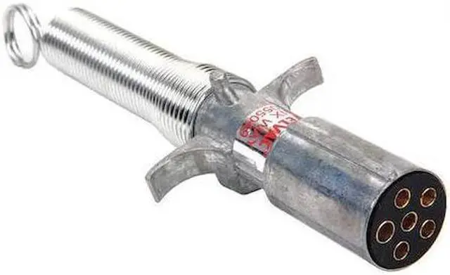 Main image of VELVAC 055049 Plug, 6-Way, Heavy-Duty Zinc Die Cast HousingsPlastic, Brass