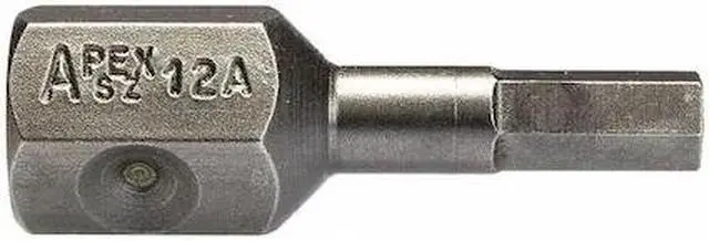 Main image of APEX TOOL GROUP SZ-12-A 7/16 in Drive Hex Insert Bit SAE 3/16 in Tip, 1 3/8 in L