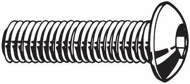 Main image of ZORO SELECT M51030.080.0030 M8-1.25 Socket Head Cap Screw, Button, Plain 18-8