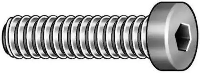 Alt view image 5 of 5 - ZORO SELECT SDSL0250075CP-PK100 1/4"-20 Low Socket Head Cap Screw, 3/4 in L,