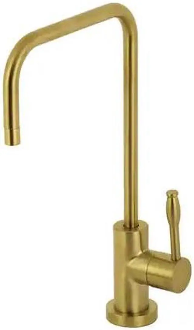 Alt view image 2 of 11 - Kingston Brass KS6197NKL Nustudio Modern Single-Handle Cold Water Filtration Faucet, Brushed Brass