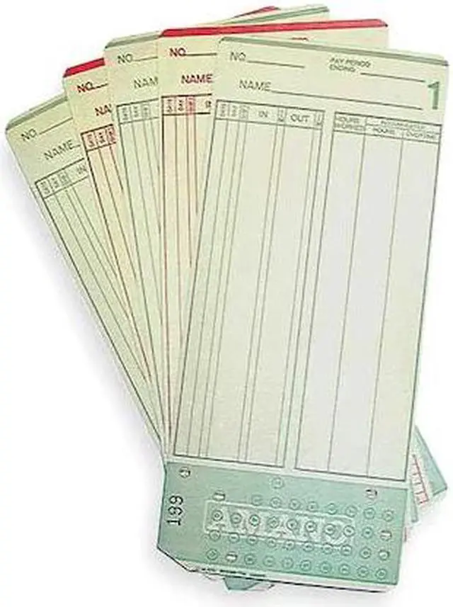 Alt view image 3 of 4 - AMANO AMA099000 Time Card,7 1/4x3 1/4in,PK1000