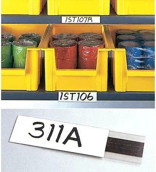Main image of ZORO SELECT M21 Label Holder,Magnetic,1/2 In x 6 In,PK12