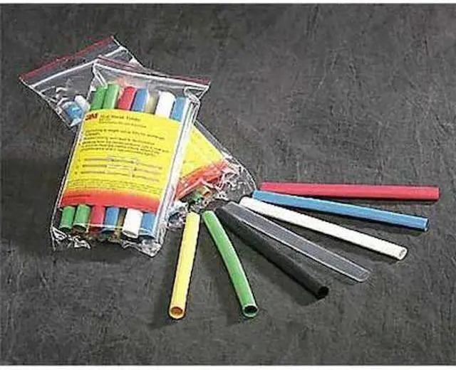 Main image of 3M FP301-1/16-48"-BLACK-25 PCS Heat Shrink Tube, Thin Wall, 2:1 I.D. Shrink