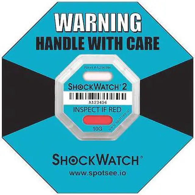 Main image of SHOCKWATCH 46000K G-Force Indicator Label,10G,PK50