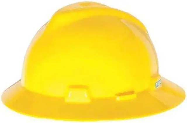 Alt view image 5 of 10 - MSA 475366 Hard Hat,FullBrim,Yellow