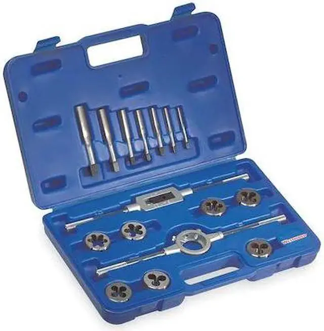 Alt view image 2 of 3 - WESTWARD 1PZ33 Tap/Die Set,16 PC,HSS