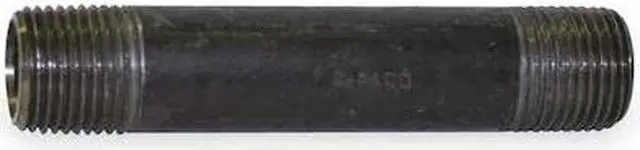 Alt view image 2 of 3 - BECK 0332622208 3/4" x 10" Black Pipe Nipple Sch 80
