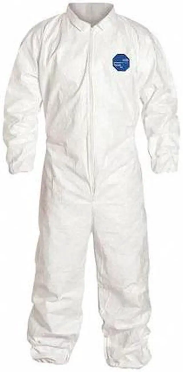 Main image of DUPONT TY125SWH4X0025VP Disposable Coverallss, Collared Coverall, 4XL, Tyvek(R)