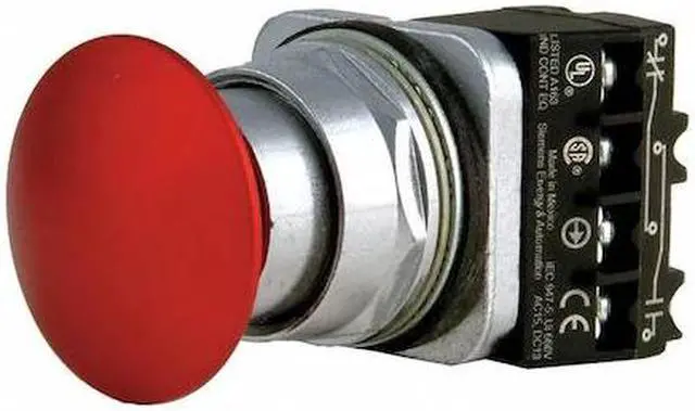 Alt view image 2 of 2 - Siemens Non-Illuminated Push Button 30mm Red  Metal  52BP2A2A