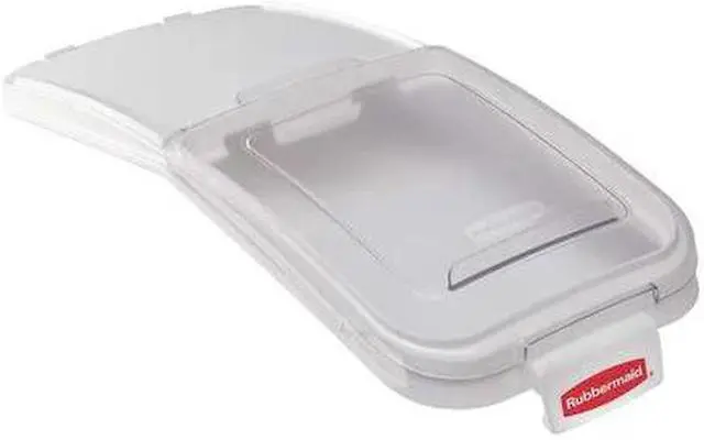 Alt view image 3 of 9 - Rubbermaid 29" x 12-1/8" x 2" Polypropylene Storage Bin Lid, White FG9F7700CLR