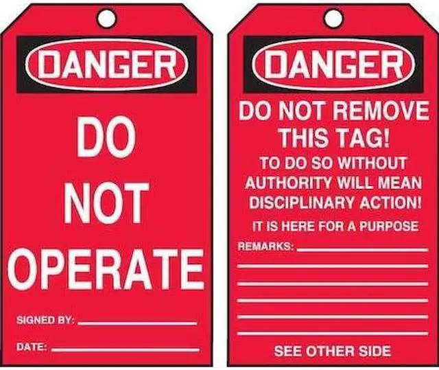 Main image of ACCUFORM TAR142 Danger Tag By The Roll,6-1/4 x 3,PK250