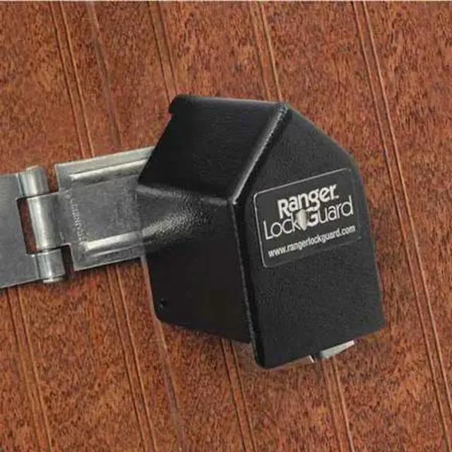 Alt view image 2 of 8 - RANGER LOCK RGST-1L Padlock Guard,Hardened Steel,Blk,2-3/4"L