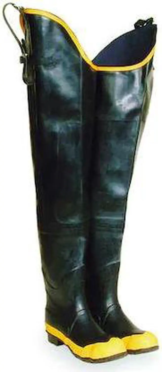 Main image of TALON TRAX 5T259 Size 13 Men's Steel Hip Wader, Black/Yellow