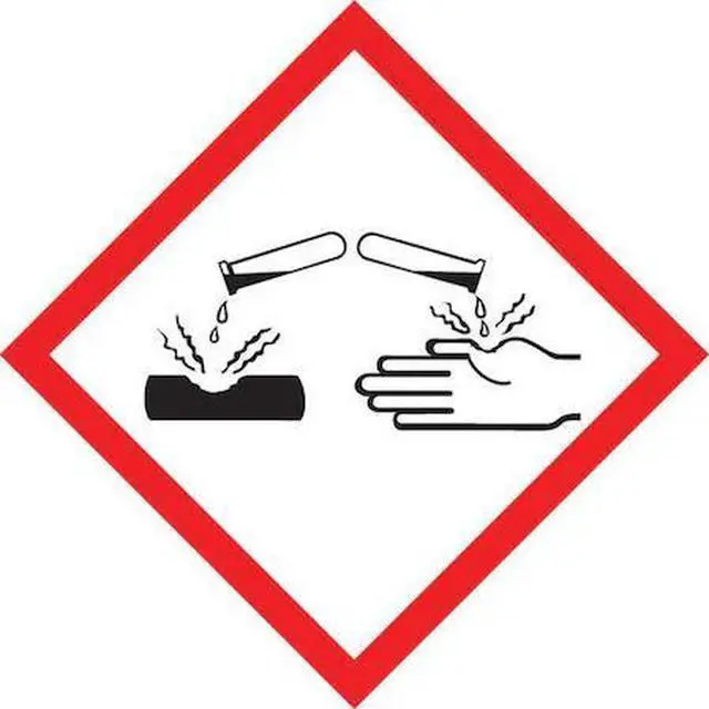 Main image of ACCUFORM LZH614PS5 Label,Corrosive,2x2 In,Ctd Paper,500Roll