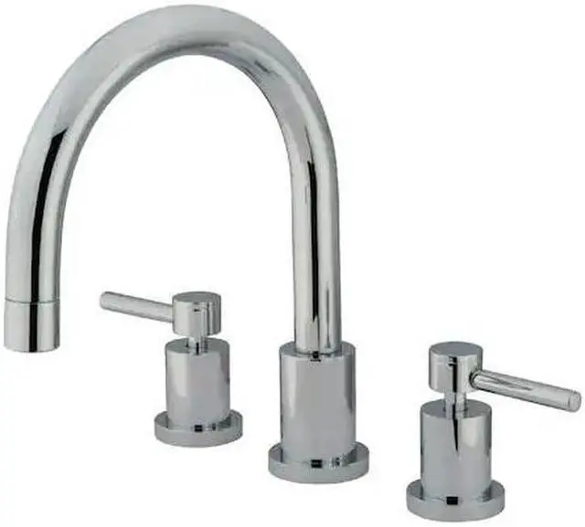 Alt view image 2 of 2 - Kingston Brass Concord Two Handle Roman Tub Filler, KS8321DL, Polished Chrome