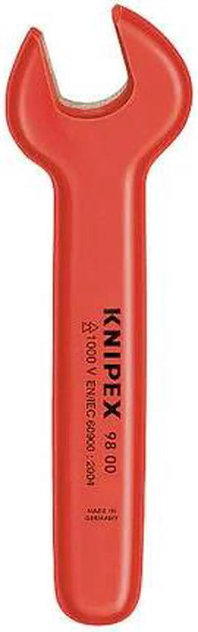 Alt view image 3 of 3 - Knipex 98-00-09 Insulated Open End Wrench 9 mm