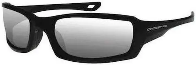 Main image of CROSSFIRE 2063 M6A, Safety Glasses Anti-Scratch, Gray Mirror Lens, Black Frame,