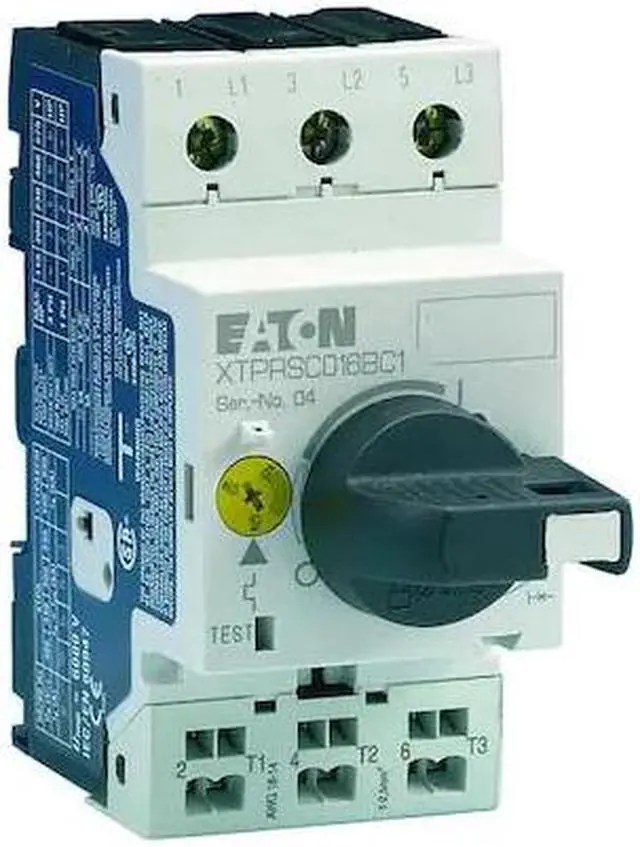 Alt view image 3 of 3 - EATON XTPR1P6BC1 Manual Mtr Protector,1.6A,Rotary,Frame B