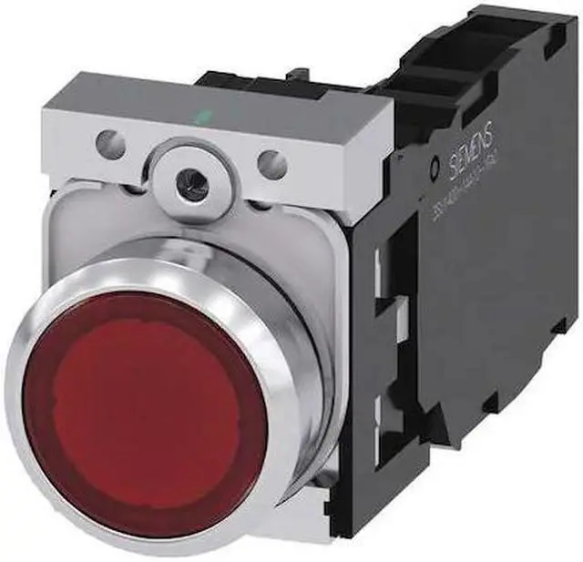 Main image of SIEMENS 3SU1153-0AB20-1FA0 Illuminated Push Button,Red,22mm,LED