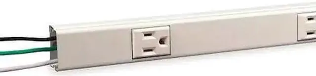 Alt view image 2 of 2 - LEGRAND NM24GB612 Prewired Raceway6 Outlets,6 Ft. L,Ivory