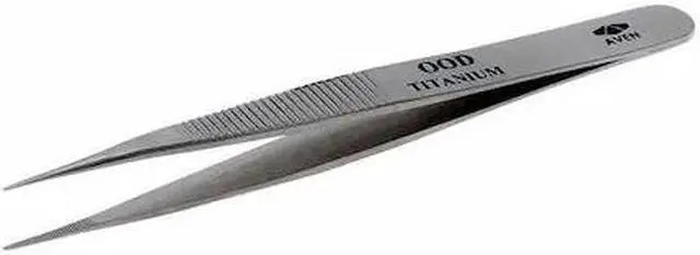 Alt view image 2 of 2 - AVEN 18037TT Precision Tweezer, Titanium, 4-1/2 In
