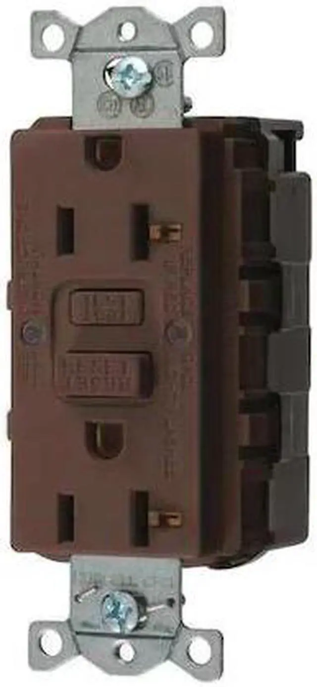 Alt view image 2 of 2 - HUBBELL WIRING DEVICE-KELLEMS SNAPGF20 GFCI Receptacle, 20A, 125VAC, 5-20R,