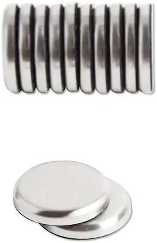 Alt view image 6 of 15 - U Brands High Energy Magnets Circle Silver 1.25" Dia 12/Pack 2911U00-12