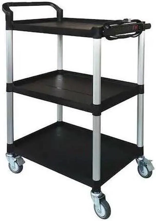 Main image of ZORO SELECT 45NP03 Cart,47-1/4 in. Hx32-5/8 in. W,Black