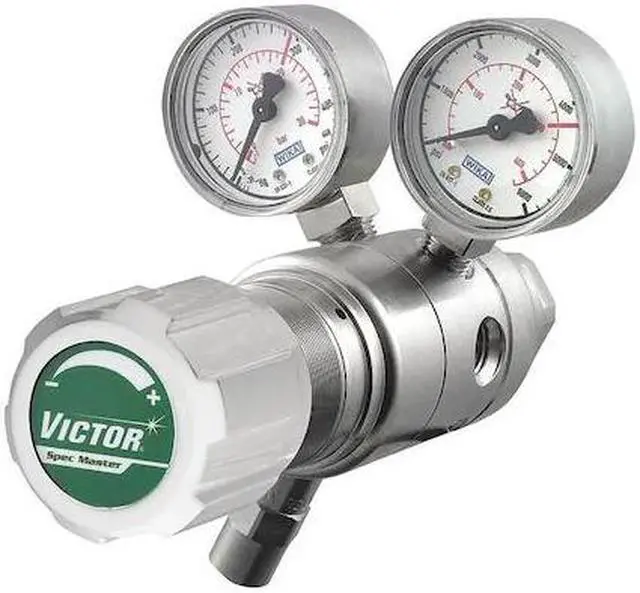 Main image of VICTOR 4000-0446 High Purity Gas Regulator, Hydrogen, Methane, Two Stage,