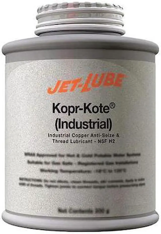 Main image of JET-LUBE 10002 Anti Seize Compound,8 oz,Brush Top Can