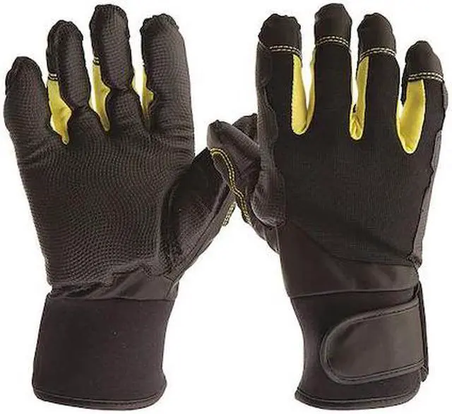 Alt view image 2 of 3 - Impacto Protective Products AV759040 Anti-Vibration Mechanics style Glove, Black - Large