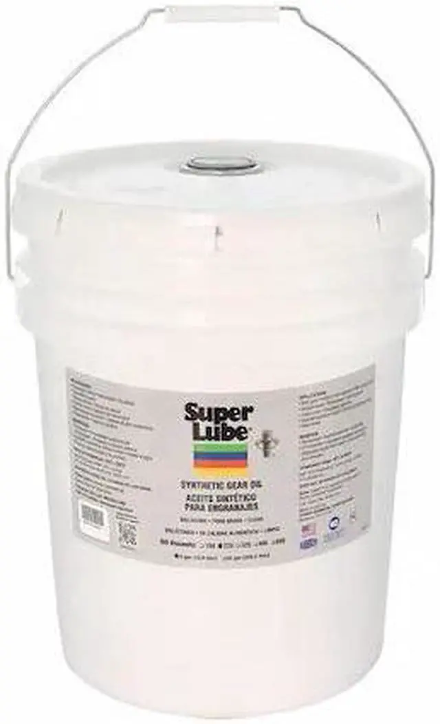 Alt view image 2 of 2 - SUPER LUBE 54205 5 gal. Gear Oil Pail, 220 ISO Viscosity, 90 SAE, Translucent